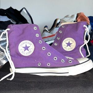 Converse All Star Purple Canvas Sneakers